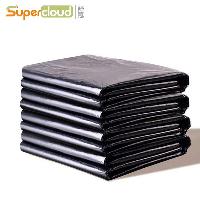 舒蔻 平口黑色加厚大号垃圾袋黑色塑料袋60*80cm 50个/组  清洁桶/清洁袋