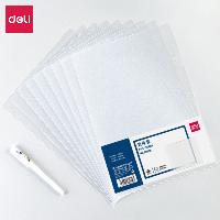 得力(deli) 5706 A4透明文件套 L型文件袋 单片两页式文件夹 一个装  得力(deli) 5706 A4透明文件套 L型文件袋 单片两页式文件夹 一个装