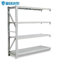 皇球 货架 仓储中型金属层架 储物收纳架子 置物货架 300kg/层 灰色四层副架 长150*宽60*高200cm  300kg/层 灰色四层副架 长150*宽60*高200cm