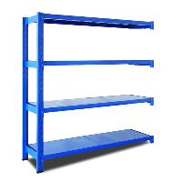 皇球 货架 展示架 通廊式轻中型货架 置物架 多层可调节 200kg/层 蓝色四层副架 150*60*202cm  200kg/层 蓝色四层副架150*60*202cm