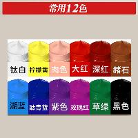 美邦祈富 丙烯颜料大瓶墙绘彩绘手绘涂鸦颜料防水不掉色墙画专用 12色套装 500ml  美邦祈富 丙烯颜料大瓶墙绘彩绘手绘涂鸦颜料防水不掉色墙画专用 12色套装 500ml