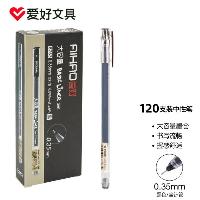 爱好(AIHAO) 0.35mm 全针管大容量中性笔笔芯 0.35mm 黑色120支 8763  爱好(AIHAO) 0.35mm 全针管大容量中性笔笔芯 0.35mm 黑色120支 8763