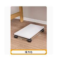 台式电脑主机托架散热底座机箱支架托盘 白色 单板 带轮款 24*46cm  台式电脑主机托架散热底座机箱支架托盘 白色 单板 带轮款 24*46cm