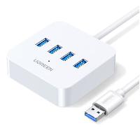 绿联 USB3.0分线器 高速4口HUB扩展集线器分支器 USB3.0 0.2米 25438 白色  绿联 USB3.0分线器 高速4口HUB扩展集线器分支器 USB3.0 0.2米 25438 白色