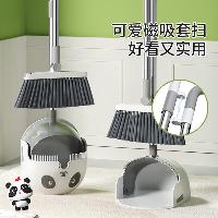 美丽雅 扫把簸箕两件套熊猫磁吸折叠儿童学生扫地笤帚家用撮箕垃圾铲  HC095434