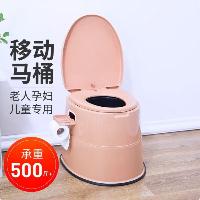 都小秀 移动马桶 加高升级款 孕妇老人坐便器塑料室内坐便椅 棕色  都小秀 移动马桶 加高升级款 孕妇老人坐便器塑料室内坐便椅 棕色