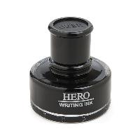 英雄(HERO)钢笔墨水 颜料型大容量颜料型瓶装墨水 440 黑色 50毫升  440