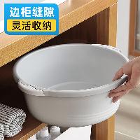 家杰优品 洗脸盆大号双耳脸盆学生宿舍洗衣盆洗菜盆加厚塑料盆泡脚洗衣洗漱 39cm  JJ-SN603