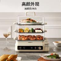 九阳(Joyoung)电蒸锅24L三层大容量家用多功能电蒸箱 全透明视窗 不锈钢蒸片 GZ578  九阳(Joyoung)电蒸锅24L三层大容量家用多功能电蒸箱 全透明视窗 不锈钢蒸片 GZ578