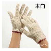 棉纱手套本白薄款 500g 10双装  棉纱手套本白薄款 500g 10双装