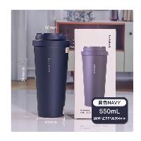 乐扣 水杯316不锈钢杯保温杯 550ml 深蓝色  乐扣 水杯316不锈钢杯保温杯 550ml 深蓝色