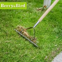 Berry&Bird 户外不锈钢除草铲子锄头花园种花户外农场拔草松土耙BB园艺工具 松土耙草耙  松土耙草耙