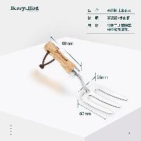 Berry&Bird 户外不锈钢阳台花园种花三齿叉松土挖土盆栽种植神器BB园艺工具 儿童叉  儿童叉