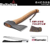 HULTAFORS 斧头HB人工锻造户外家用开山露营工具劈柴 840326(升级牛皮套带挂绳) +W21  840326(升级牛皮套带挂绳)+W21