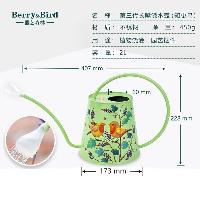 Berry&Bird 长嘴浇花水壶家用花卉盆栽多肉洒水壶高颜值园艺摆件2L 长嘴2L洒水壶-知更鸟+花洒头  长嘴2L洒水壶-知更鸟+花洒头