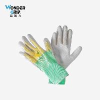 Wonder Grip多给力双色拼接蜂巢作用手套园艺养护透气修枝栽花拔草种植家耐磨 【多给力】黄绿色手套-7号S码  【多给力】黄绿色手套-7号S码