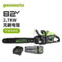 格力博(greenworks) 82V大功率3.4kw无刷电动电链锯22寸伐木砍树切割锯动力媲美油锯 2.7KW电链锯-8A一电一充  2.7KW电链锯-8A一电一充