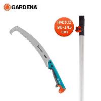 嘉丁拿(GARDENA) 高空锯 快速省力切割 双刃园林园艺高枝钢锯 弯锯+1.45米延长杆  弯锯+1.45米延长杆