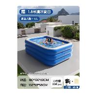 充气游泳池【加厚耐磨】1.8米-夏日清凉+电动充气泵  充气游泳池【加厚耐磨】1.8米-夏日清凉+电动充气泵