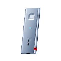 联想Thinkplus 指纹加密移动固态硬盘 TSD303/1TB Type-C 3.1接口 容量:1TB 读取速度520MB/S 材质:铝合金 颜色:灰色  指纹加密移动固态硬盘