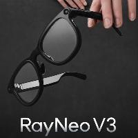 雷鸟(RayNeo)V3 AI拍摄眼镜 无线智能眼镜 拍照翻译眼镜 镜架款非平光镜 羽黑+充电盒款  雷鸟(RayNeo)V3 AI拍摄眼镜 无线智能眼镜 拍照翻译眼镜 镜架款非平光镜 羽黑+充电盒款