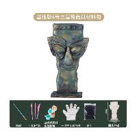 青铜面具(平面)4号手工diy材料  青铜面具(平面)4号手工diy材料